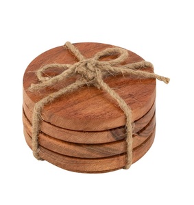 Posavasos de madera antiguos de diseño premium para comedor rústico y decoración de la Mesa del hogar a precio mayorista - Product Image 2