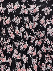 Top vente femmes été décontracté élégant imprimé fleuri à manches courtes ou longues robe de haute qualité mode longues Maxi robes articles - Product Image 6