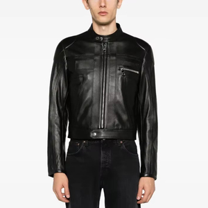 Chaqueta de Cuero para Hombre de Diseño Moderno, Chaqueta de Cuero Sintético de Marca, Estilo Clásico, Alta Calidad, Diseño Personalizado, Chaqueta Elegante - Product Image 1