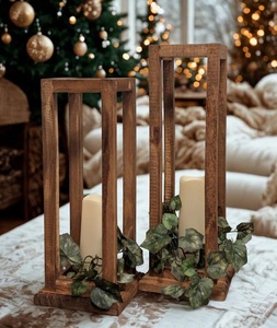 Portavelas de Madera de Lujo, Portavelas Artesanales para Decoración Elegante del Hogar, Mesas de Comedor y Bodas, Calidad Premium - Product Image 6