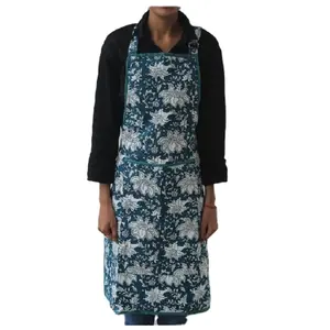 Indian Cotton Hand Block Printed Kitchen <b>Aprons</b> - Product Image 1