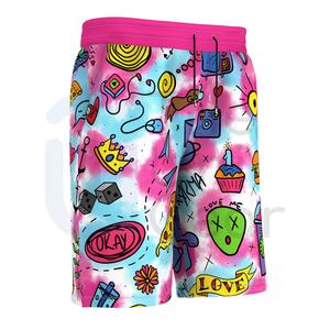 Alta demanda, recién llegado, pantalones cortos informales transpirables personalizados, ropa de calle Unisex con estampado de patrón sólido, OEM, venta al por mayor para hombres y mujeres - Product Image 1