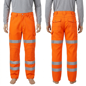 Pantalones de Trabajo de Seguridad Premium Impermeables con Certificación CE, 260 GSM, Polialgodón, Cinta Reflectante, Logotipo Personalizado - Product Image 1