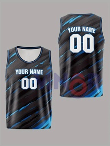 Mesh Réversible Top Qualité Hommes Formation Basketball Débardeur Dernier Maillot De Basket-Ball Conception Personnalisé Maillots De Basket-Ball - Product Image 5