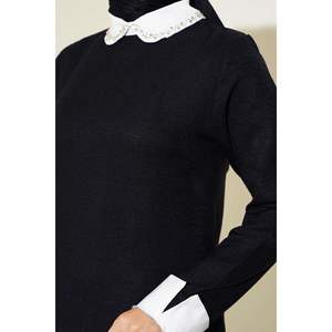 Collier Stone Garnished 2 Piece Set Noir - Product Image 2