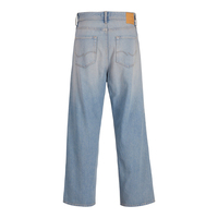 Erkek Harfli Baskılı Cepli İşlemeli Düz Paça Bol Sokak Retro Pantolon Denim Vintage Bol Paça OEM
