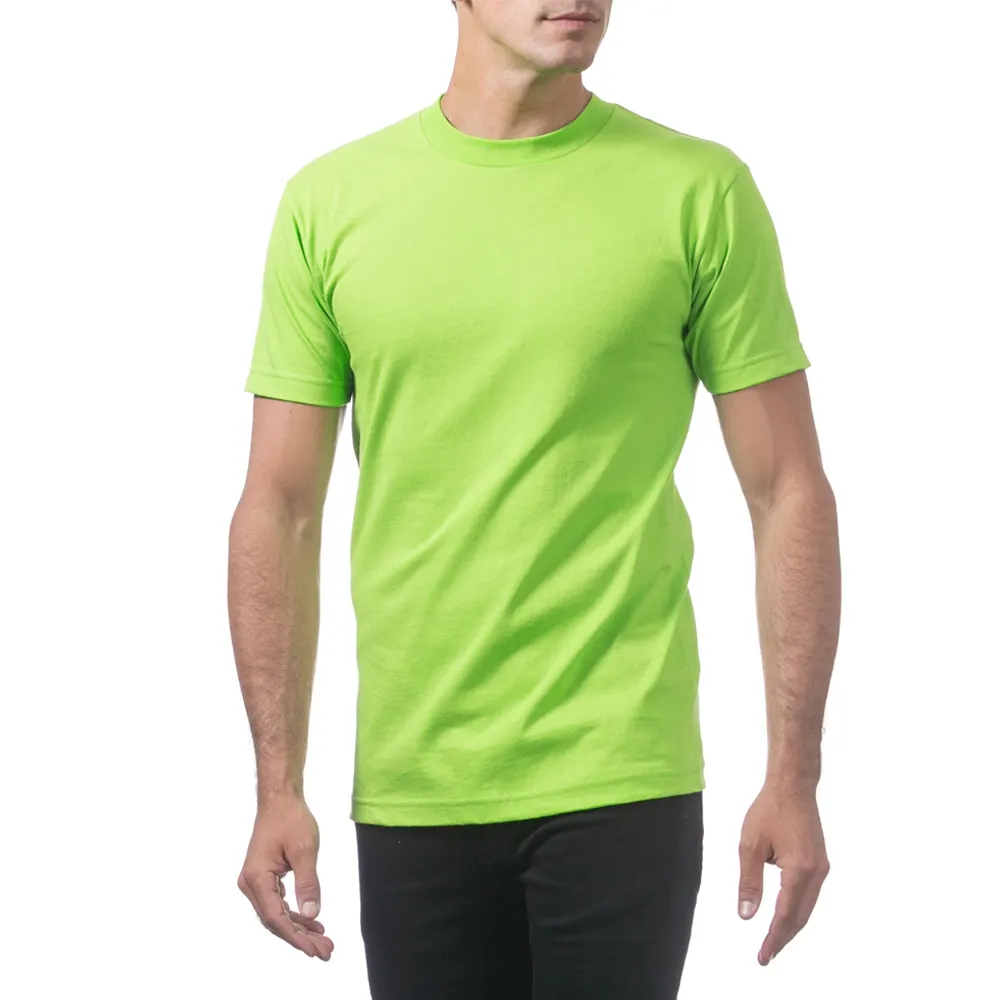 DRI-POWER 50/50 Katoen/Poly T-Shirt Neon Heren Korte Mouw Zwaargewicht Neon Ronde Hals Groot Lange T-Shirt Met Korte Mouwen