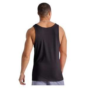 OEM Service Men's Casual Summer Tank <b>Top</b> From Bangladesh 100% Cotton Single Jersey Solid Color O-neck Sleeve Less Best Price! - Product Image 2