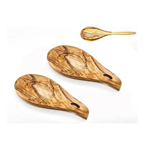 Repose-cuillère en bois 3 pièces conception différente ménage repose-cuillère supports de rangement et cuisine repose-cuillère en bois de qualité supérieure - Product Image 2