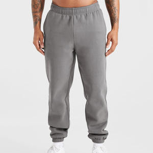 Gran oferta, ropa deportiva informal de ajuste Atlético gris acero, Joggers para hombre para entrenamiento de gimnasio, pantalones de chándal de mezcla de algodón, pantalones y pantalones para hombre - Product Image 1