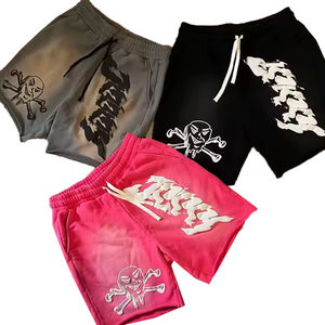 Custom Logo Blank <b>Sweat</b> <b>Short</b> Drawstring Acid Wash Raw Edges Vintage French Terry 100% Cotton Breathable Eco-Friendly Jogger - Product Image 5