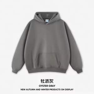 Jersey para hombre con logotipo personalizado, ropa de calle, sudadera de lana de algodón, sudadera lisa de gran tamaño, sudadera informal cálida de invierno con capucha, Allibaba - Product Image 5