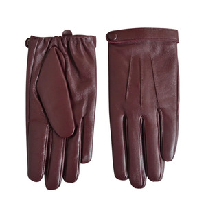 Custom Logo Women's Sheepskin <b>Gloves</b> High Quality Genuine Leather Classic Fashion Driving <b>Gloves</b> Leather <b>Gloves</b> for Women. - Product Image 1