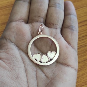 925 Sterling Silver 3 Heart Shape Pendant Blank Round Bezel Cup 7mm Collet Mount Setting DIY <b>Keepsake</b> Jewelry Making Supplies - Product Image 2