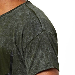 Camisetas de color sólido para hombre, estilo acid wash, para verano, hechas en Pakistán. - Product Image 6