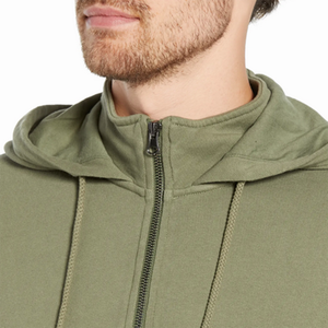 Oversize <b>Men's</b> Hoodies <b>Green</b> Color Oversize Hooded Half Zipper Sports Pullover Sweatshirts for Adults - Product Image 4