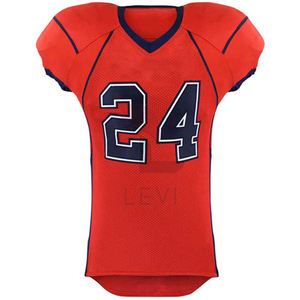 Ensemble de maillots de football américain imprimés par sublimation avec double couche de tissu uniforme grande taille de haute qualité pour homme - Product Image 2