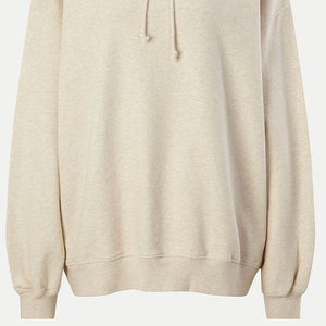 100% coton biologique hommes pull à capuche régulier doux-brossé polaire intérieur côtelé poignets grande taille sweats à capuche sweats - Product Image 6