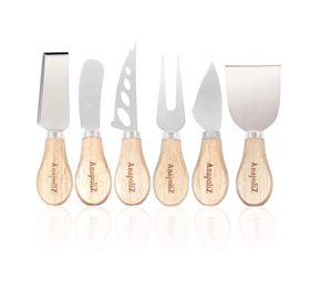 <b>Cheese</b> Knives <b>Set</b> with Wooden Handle Mini Steel Stainless <b>Cheese</b> Knife <b>Set</b> for Charcuterie and <b>Cheese</b> Spread for Party Wedding - Product Image 1