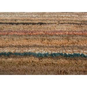 Acar Beige & <b>Brown</b> Striped Hand Tufted <b>Wool</b> & Viscose Rug for Home Use-Tra-14447 - Product Image 3