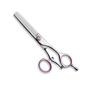 Ciseaux de coiffure de meilleure qualité en acier inoxydable pour salon de beauté Ciseaux de coupe et d'amincissement avec anneau réglable - Product Image 1