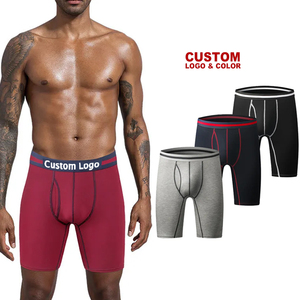 Gran oferta de ropa interior para hombre, Calzoncillos Bóxer, fabricantes personalizados, Bóxer deportivo elástico, ropa interior de 8 pulgadas, pantalones cortos para hombre, envío DDP - Product Image 1