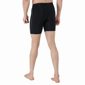 กางเกงขาสั้นรัดกล้ามเนื้อสำหรับวิ่งของผู้ชายกางเกงขาสั้นสีดำมีความยืดหยุ่นของเสียสำหรับออกกำลังกายฟิตเนส - Product Image 4