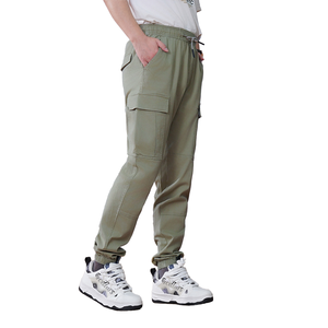 Pantalon de course de sport à taille élastique en coton de qualité - Product Image 4