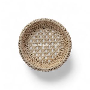 Decorative Natural Rattan Bohemian Style Handmade <b>Coaster</b> for Dining <b>Table</b> Coffee <b>Table</b> Kitchen Use Vietnam - Product Image 3