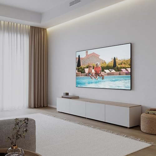 75 Inch 4K Ultra HD 120Hz Smart Television LED Display Black Cabinet Large Screen Home Cinema Entertainment