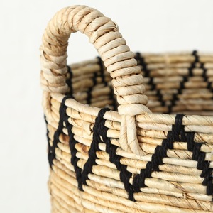 High Quality Handmade Seagrass Woven Storage <b>Basket</b> Set of 3 Wholesale From Vietnam Home Decor <b>Laundry</b> <b>Rattan</b> Bamboo Material - Product Image 6