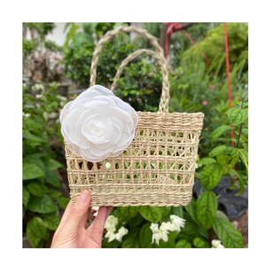 Bolsa de jacinto de agua con correa, bolso tejido a mano natural de Vietnam para un fácil transporte y uso práctico diario con la mejor oferta - Product Image 1