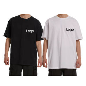 T-shirt pour homme surdimensionné à épaules tombantes, prix de gros bon marché, personnalisé, poids lourd, 250 GSM, stock, 100% coton, lavé à l'acide, vintage - Product Image 4