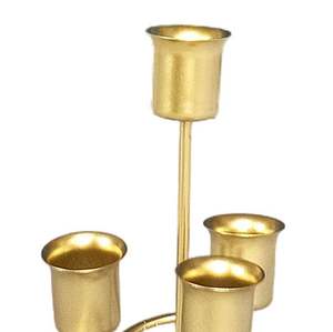 เชิงเทียนเหล็กสีทองเชิงเทียนคริสมาสต์ในร่มและกลางแจ้งตกแต่งคริสต์มาสปาร์ตี้ปีใหม่ขายดี - Product Image 2