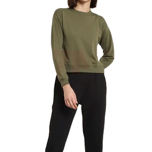 2026 Hot Selling New Stylish Custom Logo Women <b>Sweatshirt</b> / High Quality <b>Long</b> Sleeve Workout <b>Sweatshirt</b> for Women Wholesale - Product Image 1