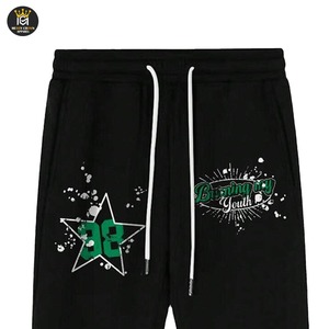 Pantalones de chándal holgados a rayas laterales para hombre con logotipo personalizado OEM para exteriores, pantalones de chándal acampanados informales de gran venta - Product Image 3