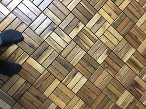 แผ่นไม้อะคาเซียสำหรับปูพื้นกลางแจ้งกันลื่นทนทานต่อสภาพอากาศแผ่นไม้อะคาเซียพื้นผิวฐานพลาสติกบริสุทธิ์ - Product Image 3