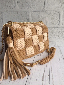 Nouveau design d'un fournisseur réputé, sac tissé à la main et fil de coton au crochet, sac de créateur, fabrication artisanale sur mesure - Product Image 2