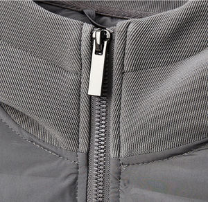 Chaqueta de golf deportiva ligera transpirable de LICRA de poliéster de alta calidad para hombre, chaqueta acolchada con cremallera completa, chaqueta híbrida cálida - Product Image 2