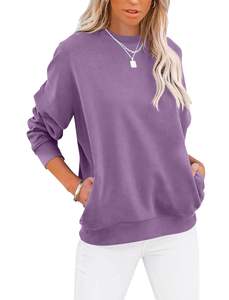 Pull-over décontracté de haute qualité en polyester/coton respirant avec logo de haute qualité - Product Image 3