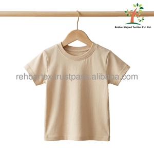 Chemise à manches courtes pour bébé en coton 100% de haute qualité, douce pour la peau, durable, taille et couleur personnalisées, vêtements décontractés pour enfants en coton - Product Image 3