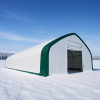 Fournisseur de tentes de garage portables préfabriquées en acier, entrepôt industriel de 40 pieds, abri de stockage extérieur