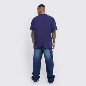 Camisetas informales de cuello redondo para hombre de talla grande hechas a medida, tejido de punto transpirable con estampado de hojaldre, diseños en blanco al por mayor - Product Image 6