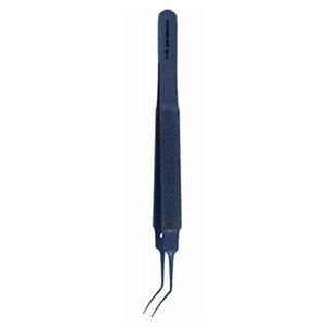 Forceps de Capsulorhexis de Précision Utrata, Courbé Angulaire, Instrument Microchirurgical Ophtalmique, Poignée Manuelle, 11,5 cm, Certifié CE - Product Image 6