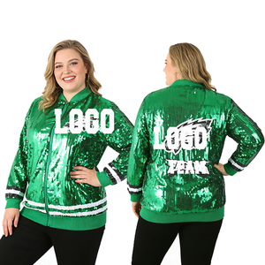 <span class=keywords><strong>Giacca</strong></span> con <span class=keywords><strong>Paillettes</strong></span> Philadelphia Eagles per Tifosi, Verde Nero Argento, Taglia Unica, Giacche Luccicanti - Product Image 4
