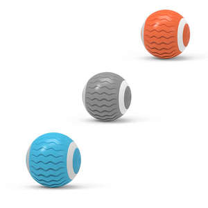 Balle rotative automatique avec lumière LED, écologique, moderne, simple, jouet pour chat électrique intelligent à roulement sonore, rechargeable, pour jouer en intérieur - Product Image 1