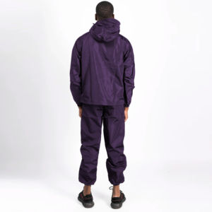 Conjunto Deportivo Cortavientos con Cordón Ajustable, Informal, para Correr, Gimnasio, Fitness, Transpirable, Antibacteriano, Sudadera con Capucha y Pantalones para Hombre y Mujer - Product Image 4