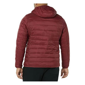 Venta al por mayor de alta calidad de los hombres de invierno Puffer chaqueta Stand Collar caliente con la parte delantera del logotipo de la posición - Product Image 4