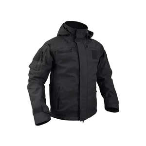 เสื้อแจ็กเก็ตผ้าใบเคลือบแบบกำหนดเองพร้อมดีไซน์สะท้อนแสงสำหรับชุดทำงานกลางแจ้ง - Product Image 3