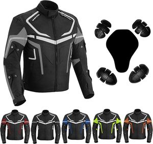 Chaquetas de Motocicleta de Verano para Hombre, Resistentes al Viento, de Poliéster y Algodón - Product Image 4